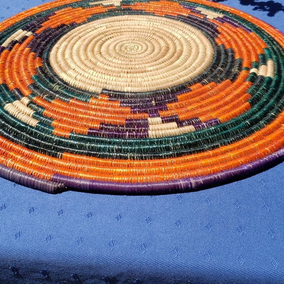 Unique Rattan Woven Orange, Purple Boho Ba… - Picture 6 of 10